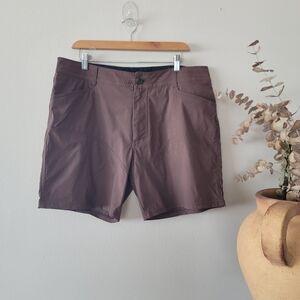 KÜHL Men's Renegade Rock Hiking Outdoor Performance Shorts Brown Stretch Sz 36